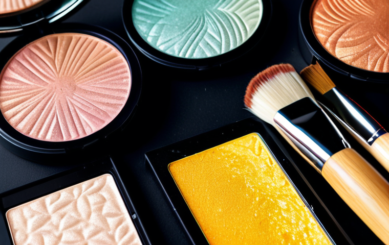 쉬머 하이라이터와 매트 하이라이터 비교 - Matte Highlighter Professional**

"A professional woman in a modest business suit, subtly highlighte...