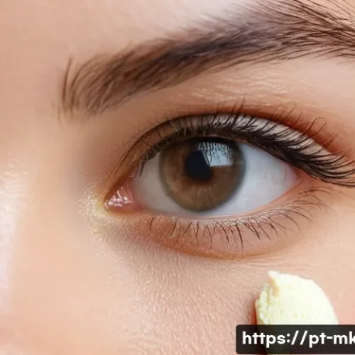 다크서클 커버용 컨실러 추천 - **Prompt: "A close-up shot of a young adult woman with warm, radiant skin, gently dabbing a liquid c...